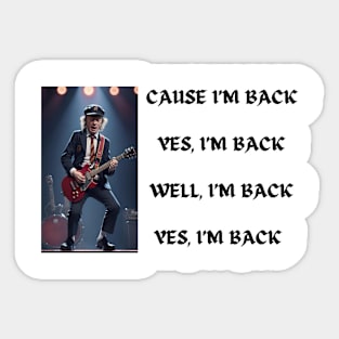 ACDC Back in Black Sticker